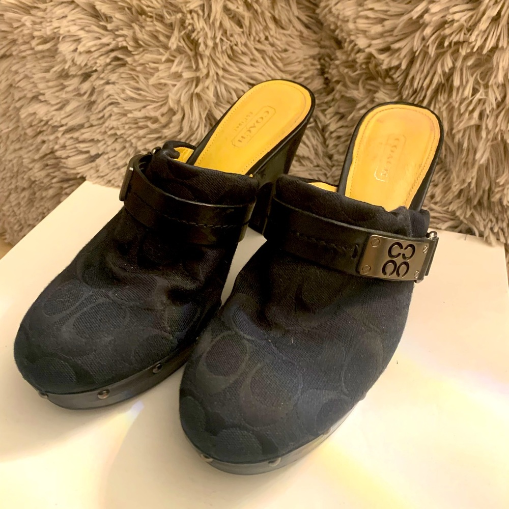 Coach mules/clogs